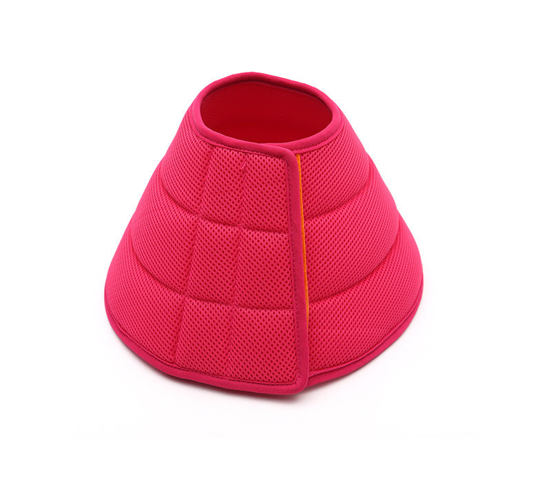 Collier anti-morsure pour chien et chat, collier de récupération médical pour animaux de compagnie, housse de protection transparente pour animaux de compagnie, collier élisabéthain circulaire pour fournitures pour animaux de compagnie